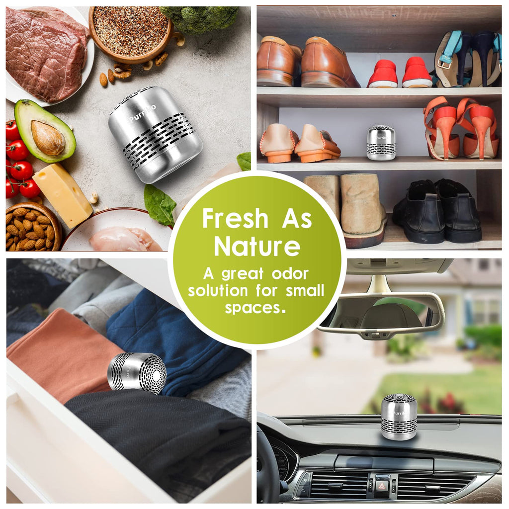 Refrigerator Deodorizer,Lasts up to 10 Years,Refrigerator Odor Eliminator,Fridge Deodorizer,More Effective Than Baking Soda Bamboo Air Purifying Bags