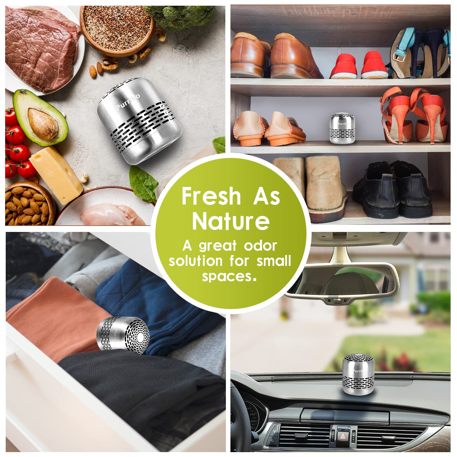 Refrigerator Deodorizer,Lasts up to 10 Years,Refrigerator Odor Eliminator,Fridge Deodorizer,More Effective Than Baking Soda Bamboo Air Purifying Bags